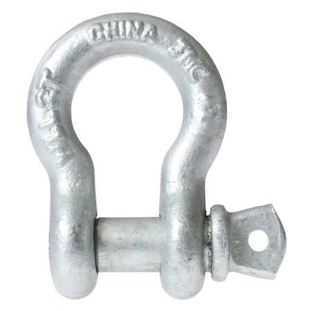 1-1/4 Galvanized Screw Pin Anchor Shackle - Import - 12 Ton